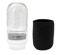 Kit de germination en verre - Germes de haricot mungo - Kit de culture pour jardiniers, débutants, amateurs de santé, végétariens, comptoir, garde-manger, étagère, maison, cuisine