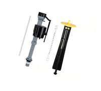 Kit de gestion de l'eau des toilettes et système de vidange en ABS, jaune | Kit de réparation de chasse d'eau avec fonction fluide et réglage de la position du liquide