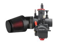 Kit de gicleurs puissance 24/26/28 mm avec filtre CNC coudé à haut débit 48, compatible les carburateurs moto PWK Racing(PWK24 Carb Kit)