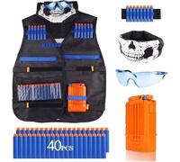 Kit de gilet tactique pour enfants gilet tactique pour enfants pour pistolets Nerf N-Strike Elite