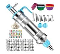 Kit de glaçage - Distributeur de crème de cuisson - Outil de remplissage avec haute précision - Dispositif de décoration de gâteau pour maison, restaurant, appartement, fête, anniversaire, vacances