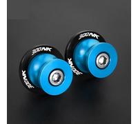 Kit De Glissières D'essieu Moto Universelles CNC 10 Mm pour Bras Oscillant pour 300NK ABS 300 NK NK300 2017 2018 2019 2020 2021 2022-2024(Logo Sky Blue)