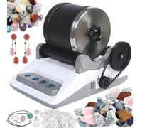 Kit de gobelet électrique avec minuterie et polisseuse amovible pour | Kit de polissage de pierre à faire soi-même, pour pierres précieuses, cristaux, tige de passe-temps, cadeau