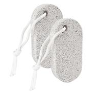 Kit de gommage pour les pieds, système de soin du talon 2 pièces, matériau en pierre ponce naturelle, outil de beauté pour enlever les callosités, maison, voyage, spa, salon, coureur, athlète