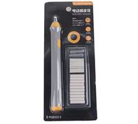 Kit de gomme électrique, gomme automatique, alimentée par batterie, en forme de stylo, avec pointe remplaçable, pour artistes, gris