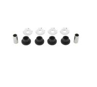 Kit de gomme pour levier de guidon, installation facile, remplacement | Pour most motorcycles with a durable plupart des motos, un bushing en caoutchouc résistant réduit(Black Silver)