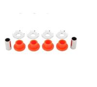 Kit de gomme pour levier de guidon, installation facile, remplacement | Pour most motorcycles with a durable plupart des motos, un bushing en caoutchouc résistant réduit(Orange Silver)