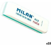 Kit de gommes Milan 612 NATA Blanc 7,8 x 2,3 x 1,2 cm 12 pièces (25 pièces)