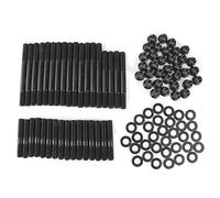Kit de goujon à tête en acier chromole résistance à la traction élevée 8740 Chromoly Cold Forgged Fattage Fattage Fit pour les moteurs de la série SBC comprend 34 écrous et