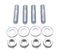 Kit de goujons de carburateur pour Holley et collecteurs d'admission - Ensemble de 4 boulons à goujons en métal, 5/16" x 2", x 1-1/2", x 1-3/8", argent (3/8")