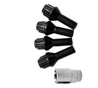 Kit de Goujons de Roue M12x1,5 pour Jantes Alliage BMW E12, E28, E34, E39, E60 et E61. Pièces de Rechange incluses. Clé Noire.