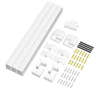 Kit de goulotte de câble - LOGILINK - Lot de 67 - Installation murale - Blanc - Montage facile