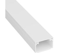 Kit de goulottes de câbles auto-adhésives sans vis ni prises de 4 m avec ruban adhésif double face solide pour la maison et le bureau (16 x 25 mm - 10 pièces x 40 cm)