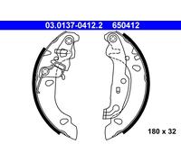 Kit De Goupilles De Frein 03.0137-0412.2 ATE Pour FORD MAZDA