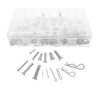 Kit de Goupilles de Positionnement 122 Pièces | Assortiment Multi Tailles, Insertion sans Bavure, Surface Polie, pour Remorque, Tondeuse, Mobilier et Machines