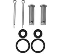 Kit de goupilles fendues de rechange pour pompes manuelles, 2 ensembles de 11 x 40 mm avec clips et rondelles, fixations métalliques pour pompe de type 75 (court)