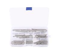 Kit de goupilles fendues en acier inoxydable 150/230/340 pièces, assortiment de goupilles fendues en acier inoxydable 304, boîte, épingle à cheveux, goupille en U(M1-M3(150pcs))