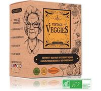 CULTIVEA® Mini - Kit Prêt à Pousser Légumes oubliés - Graines 100% biologiques - Jardinez et dégustez - Idée cadeau (Betterave jaune, Haricot nain, Chou fleur romanesco natalino, Carotte, Courge)