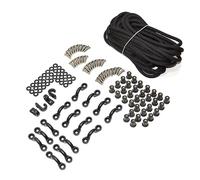 Kit De Gréement En Caoutchouc Kayak Kit De Corde Élastique Avec Écrou À Vis Boucle De Type C Boucle J