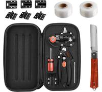 Kit de greffage 2 en 1, sécateur, greffe en V et greffe en U, idéal pour la greffe d'arbres fruitiers, comprenant des rubans de