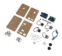 Kit de griffe de bras de robot en acrylique pour Arduino, 4 degrés de liberté pour projets vapeur (noir)