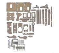 Kit de griffe de bras de robot fabriqué à partir de matériau acrylique pour les utilisateurs Arduino s'engageant dans des tâches d'assemblage et de codage de robotique éducative (transparent)