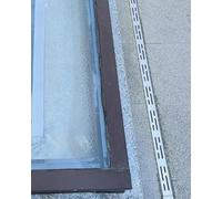 Kit de Grille de caniveau en Acier Inoxydable - Système de Drainage extérieur à Canal Mince pour Cour, allée et Descente de gouttière - Lot de 3 Solutions Robustes pour Une Gestion Efficace