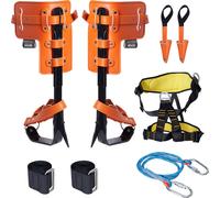 Kit de grimpe d'arbre VEVOR en acier allié, avec 1 paire de crampons, harnais de sécurité et corde, supporte jusqu'à 350 livres, équipement indispensable pour les travaux dans les arbres et la récolte