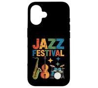 Kit de Grosse Caisse pour Saxophone rétro Jazz Festival Coque pour iPhone 16