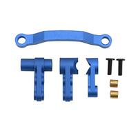 Kit de groupe de direction en alliage d’aluminium, mise à niveau de la direction RC en métal pour REMO 1/16 SMAX 1621 1625 1631 1635 1651 1655 A2505, remplacement durable avec rédu (Bleue)