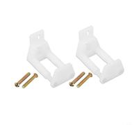 Kit de guidage de porte de camping-car 2 pièces en plastique pour porte de grange de rechange - Matériel de montage coulissant - Rail coulissant récréatif pour vis de véhicules - Direct