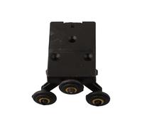 Kit de guidage de rouleau de porte coulissante monté sur le côté en nylon et plastique pour un fonctionnement fluide d'une armoire ou d'un placard, installation facile à faire soi-même avec les