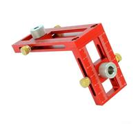 Kit de guidage de trou de perçage, construction en alliage d'aluminium avec pointe en acier, positionnement précis du travail du bois pour bricolage et menuiserie professionnelle