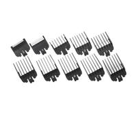 Kit De Guide De Peignes for Tondeuse À Cheveux, 10 Pièces, Protections En Plastique for Tondeuse À Cheveux, Kit De Fixation De Protection De Coupe, Compatible for WAHL, Outils De Salon Noir
