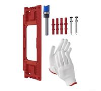 Kit de guide de perçage de charnière de porte pour un positionnement précis | 4 kits à code couleur pour une utilisation immédiate des guides de placement des forets poignée ergonomique design convivial