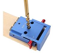 Kit de guide de perçage en alliage d'aluminium, gabarit de trou de poche pour localisateur de poinçon à bois Outil de localisation de positionneur de trou incliné Guide de trou oblique pour assembler