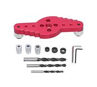 Kit de guide de perçage pour chevilles de menuiserie, forets de perçage, gabarit de localisation de perçage, outils de traçage adaptés aux artisans du bois (12pcs)