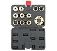 Kit de guide de routeur, 11 pièces/lot de guides de routeur en laiton, écrous de verrouillage et adaptateur de gabarit, accessoire de routeur pour routage de charnière, queue d'aronde