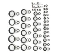 Kit de guides télescopiques pour cannes à pêche, anneau pour anneaux de cannes à pêche, anneau pour ligne de radeau, anneau en acier inoxydable pour guides de cannes à pêche, anneau Top Tip pour guide