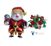 Kit de guirlandes de ballons, ballons en latex épais aux couleurs vives facilement gonflables, décos de fête de Noël avec support en corde à boucle pour les enfants, activités éduc