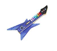 Kit de guitare en bois pour enfants - Instrument de musique à construire soi-même avec de vraies cordes - Kit de bricolage éducatif pour développer la créativité et la coordination - Modèle bleu 4