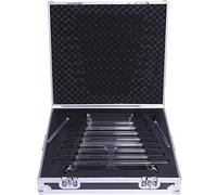 Kit De Harpe En Cristal, For Thérapie Sonore, Équilibre Des Chakras Et Ajustement De L'état Émotionnel, 8 Notes Do5 Ré5 Mi5 Fa5 Sol5 La5 Si5 Do6, Avec Valise En Aluminium(432HZ)