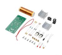 Kit de haut-parleur plasma DIY 15 W pour mini bobine pour les amateurs de sciences avec entrée d'alimentation DC 15-24 V et fonction d'éclairage de lampe fluorescente