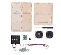 Kit de Haut-parleurs Bluetooth DIY avec Son Surround stéréo - Kit Scientifique électronique éducatif en Bois pour élèves âgés de 7 à 14 Ans - Construction en Bois Composite pour