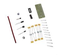 Kit de haut-parleurs DIY pour les amateurs d'électronique - Kit de montage à souder avec affichage du spectre LED à commande vocale, sortie stéréo 3 W + 3 W (C)