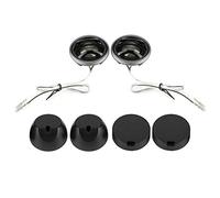 Kit de Haut-parleurs pour Voiture, Composants Haute efficacité de 150W | Caisson de basses 2 pièces, construction en fer noir, durable, anti-poussière, installation facile