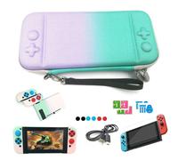 Kit De Housse De Protection Pour Joystick Console De Jeu, Anti-Poussière, Portable, Décor De Transport Pour Nintendo Switch Ns, Couverture Dégradée