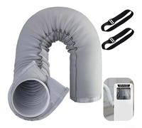 Kit de housse d'isolation pour climatiseurs portables pour améliorer l'efficacité et la performance du refroidissement (gris)