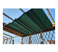 Kit de housse d'ombrage imperméable et rétractable pour pergola - Voile d'auvent en fil coulissant pour patio, terrasse, porche, cour - Solution de pare-soleil imperméable