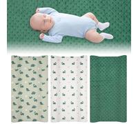 Kit de housses de coussin de changement pour bébé - Confortable et stable - Changement de couche - Couverture polyvalente pour bébé - Pour enfant à la maison (vert)